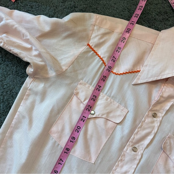 Vintage peachy western shirt - Picture 4 of 7